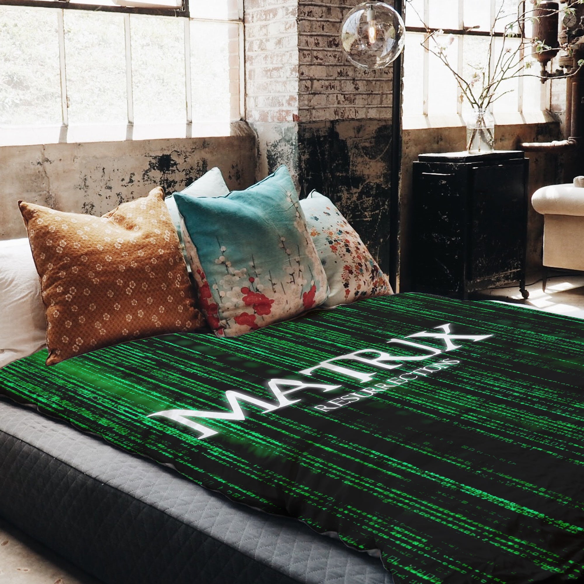 Original therapy blanket - cotton cover Matrix in green
