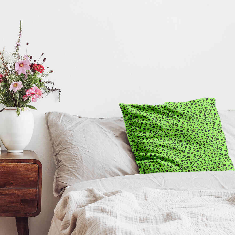 Health Pillow Light Green with Question Mark