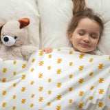 Original therapy blanket - cotton cover yellow flowers