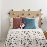 Original therapy blanket - cotton cover forest animals