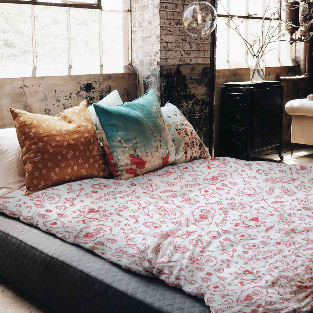 Couvertures thérapeutiques Ensemble de linge de lit Sois mon Valentin