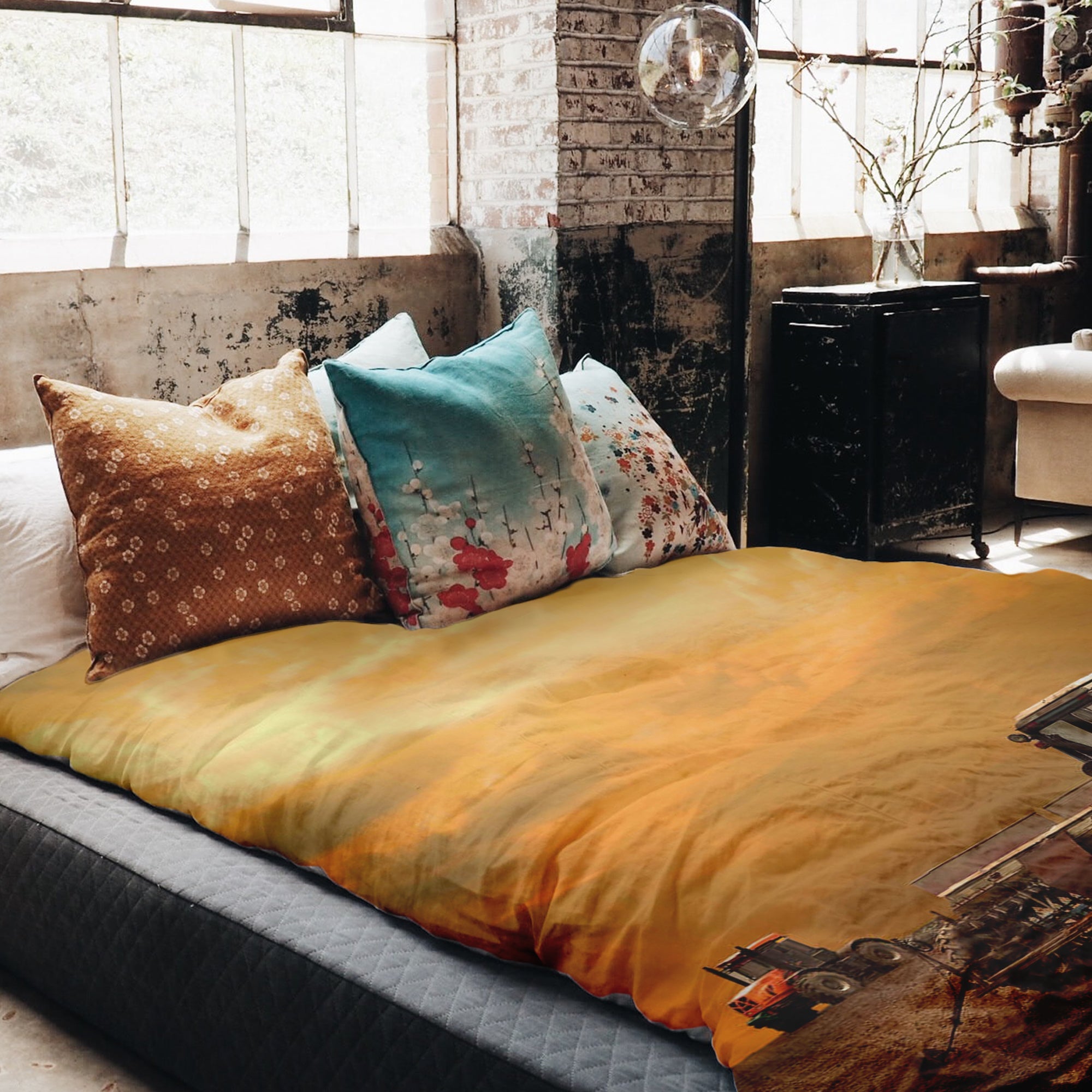 Original therapy blanket - cotton cover two tractors