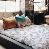 Therapy blanket bedding set, grey corn cob.
