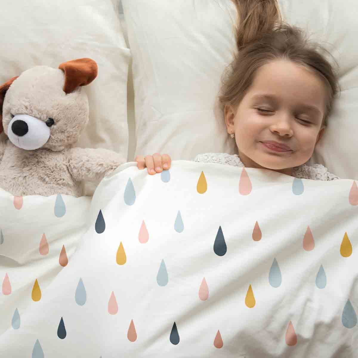 Therapy blankets bedding set with colorful drops