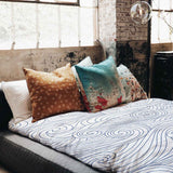 Original therapy blanket - cotton cover blue waves