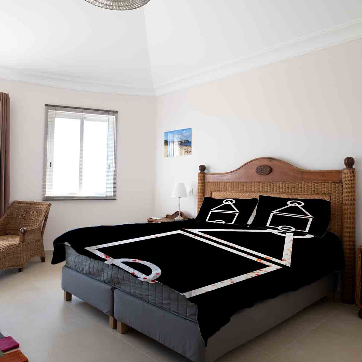 Couette thérapeutique Ensemble de linge de lit Formes sanglantes