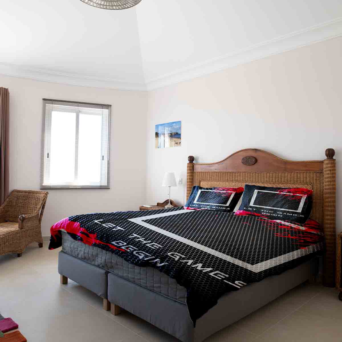 Therapy blankets bedding set black Let's Play