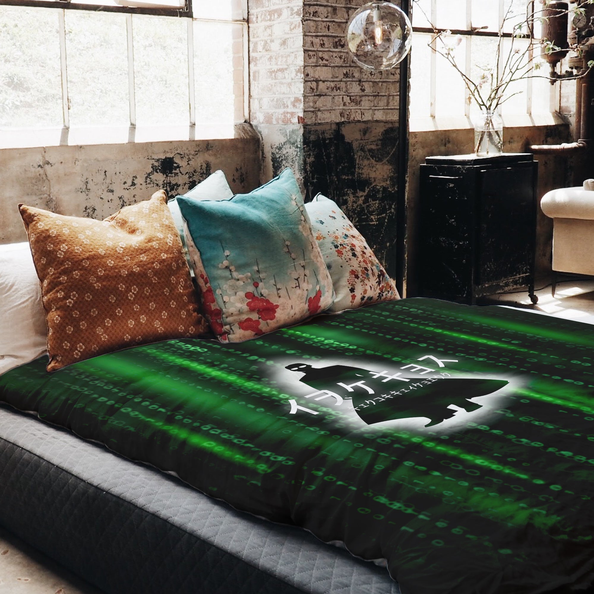 Couette de thérapie Ensemble de literie Code numérique vert