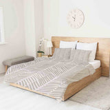 Original therapy blanket - cotton cover beige with stripes