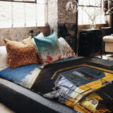 Original therapy blanket - cotton cover yellow truck