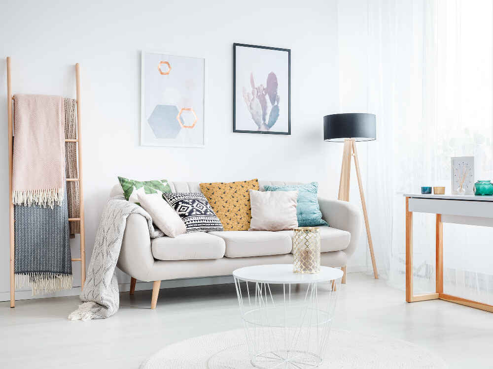 Coussin de santé orange avec le balai de Potter