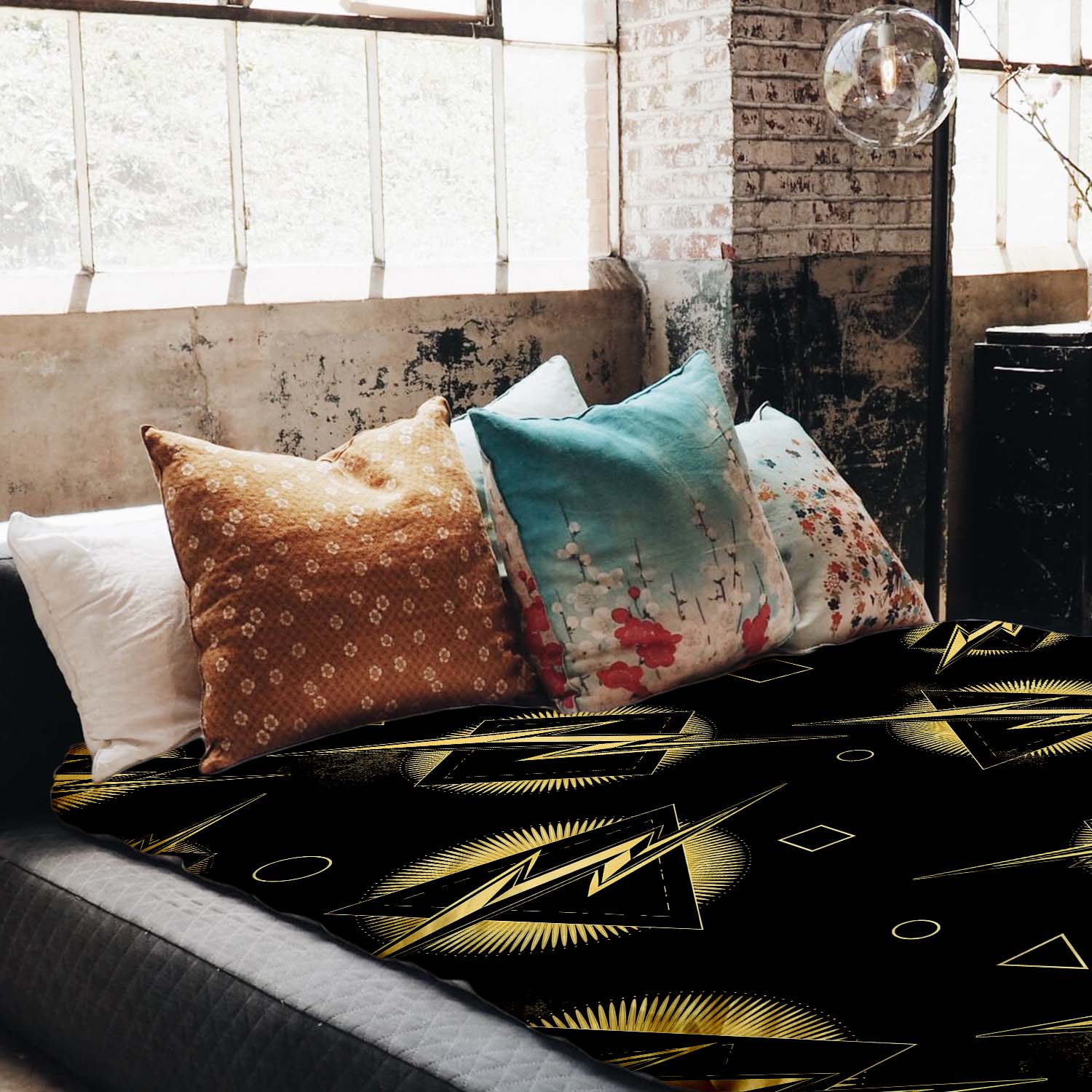 Therapy blankets bedding set yellow lightning