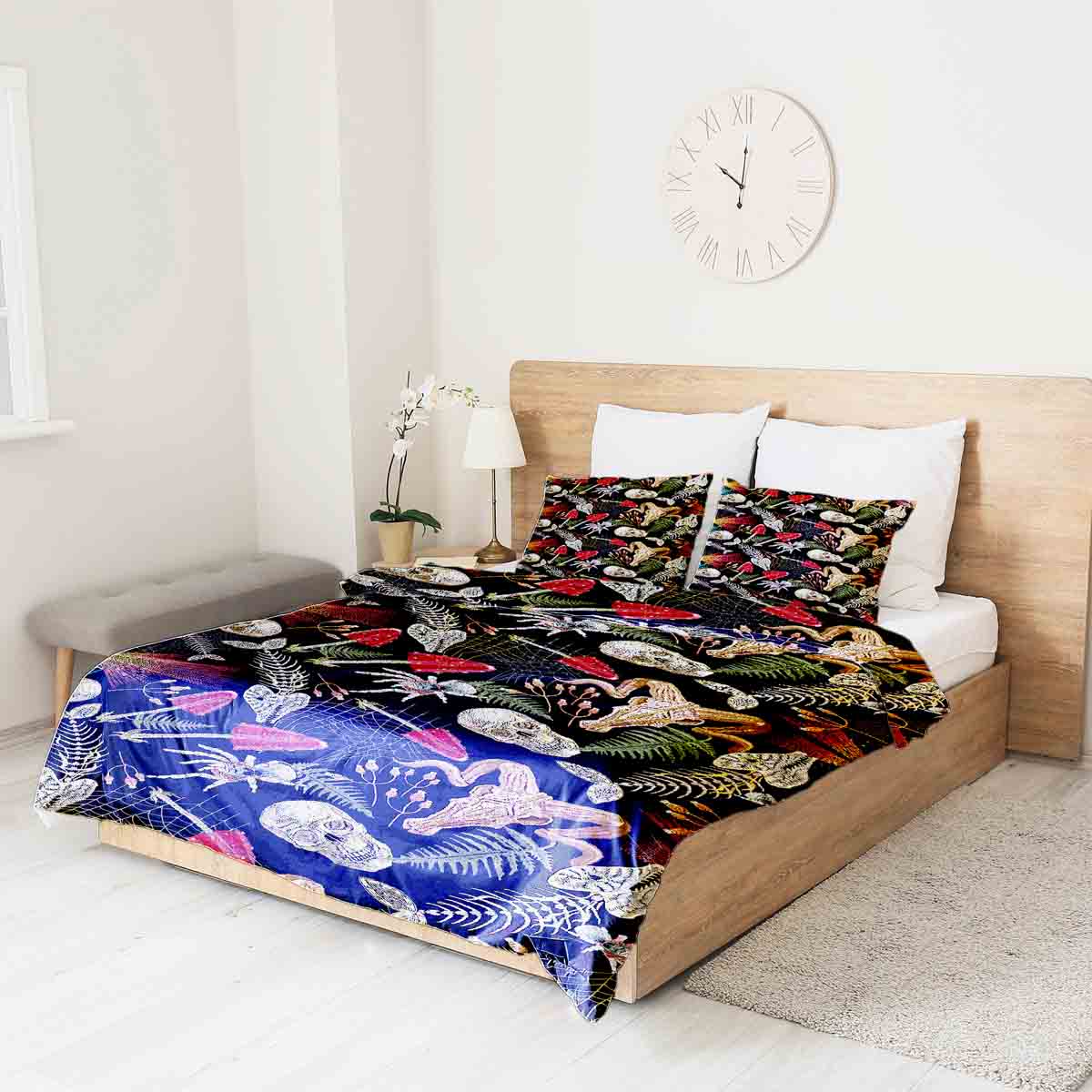 Therapy blankets bedding set Halloween skeleton