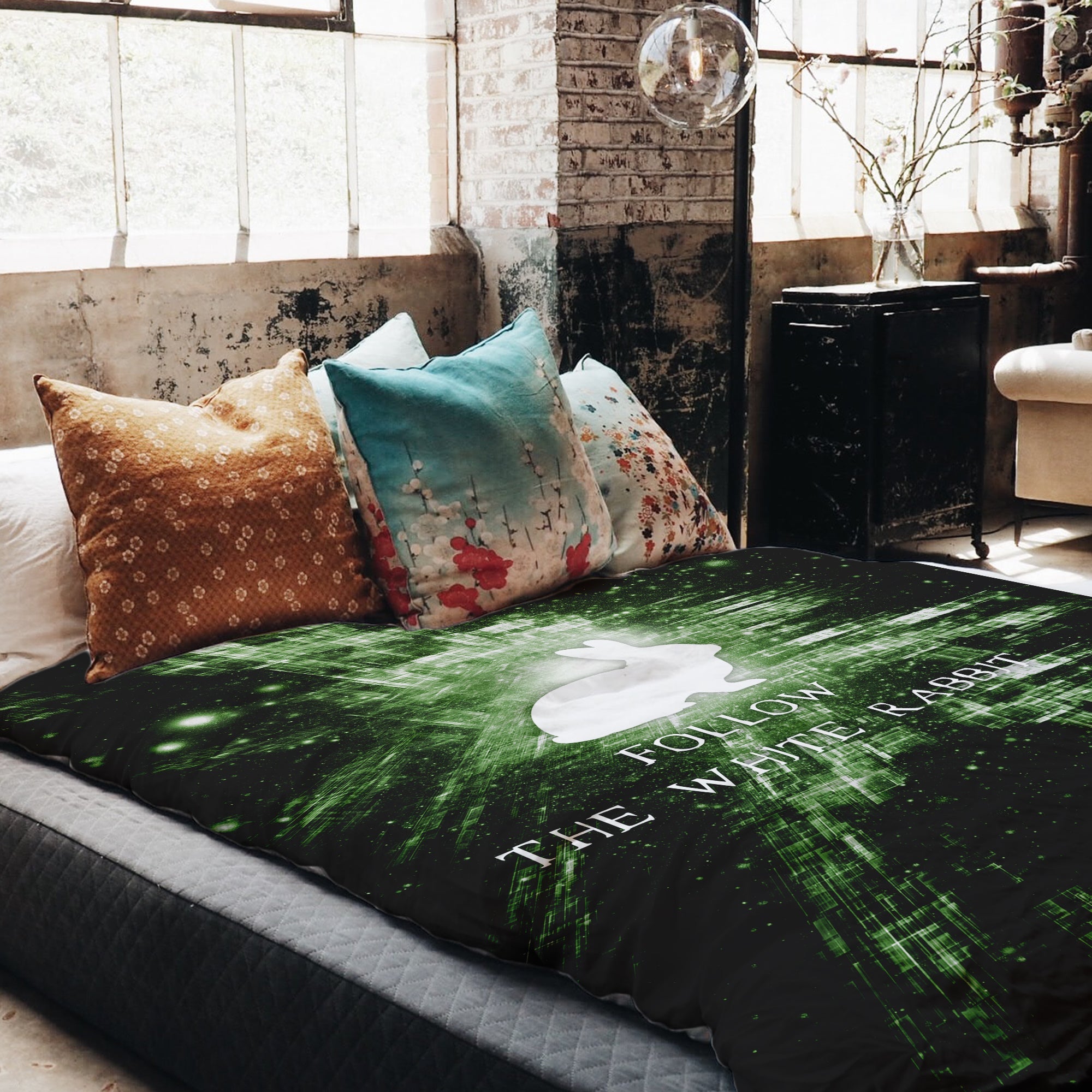 Couverture thérapeutique originale - Housse en coton Follow The Rabbit