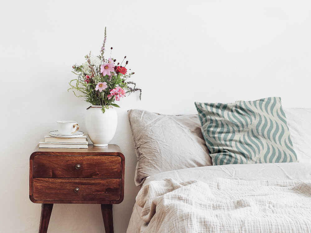 Coussin de santé vagues abstraites