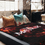 Original therapy blanket - cotton cover red The Matrix lettering
