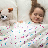 Therapy blanket bedding set with many shapes