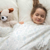Original therapy blanket - cotton cover delicate forest