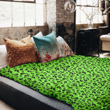 Original therapy blanket - light green cotton cover with question mark
