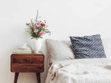 Health pillow with blue wave pattern