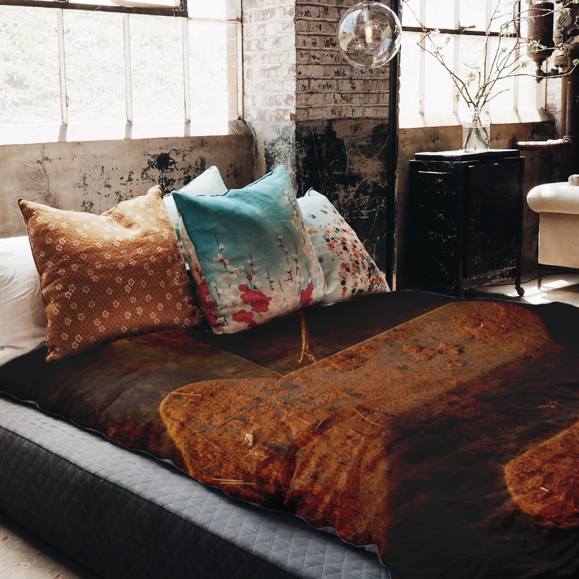 Therapy blankets bedding set brown earth