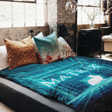 Original therapy blanket - cotton cover blue matrix