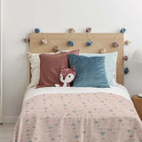 Original therapy blanket - cotton cover pink plants