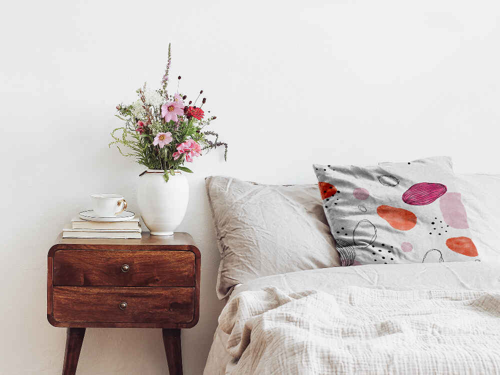 Coussin de santé cercles abstraits