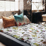 Original therapy blanket - cotton cover white gardening