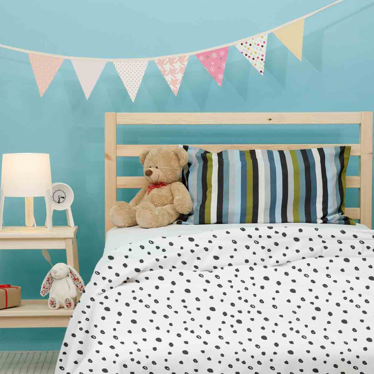 Couverture thérapeutique originale - Housse en coton blanc avec de nombreux petits points