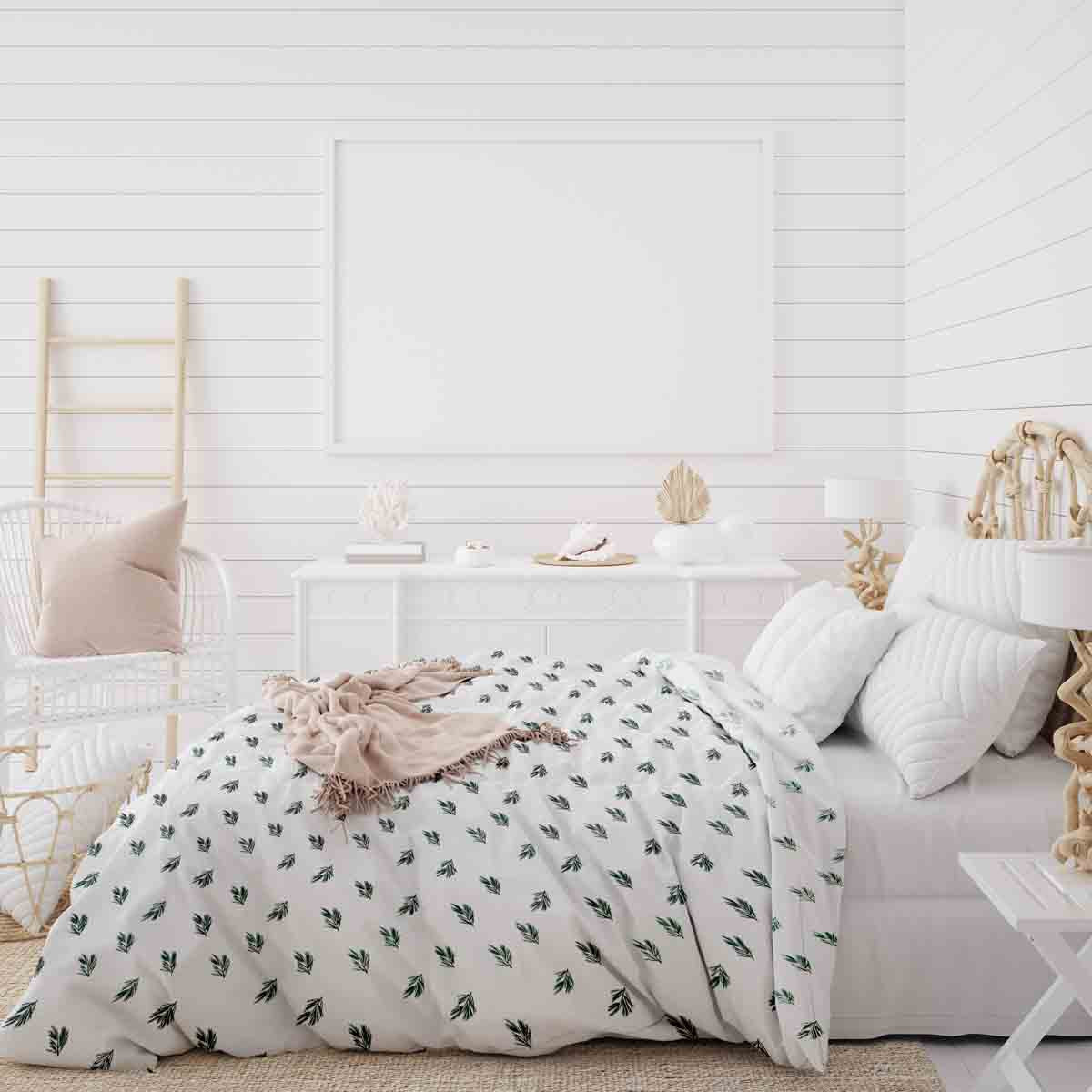 Couverture thérapeutique originale - Housse en coton Branches de gui