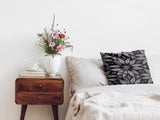 Health pillow with a large flower