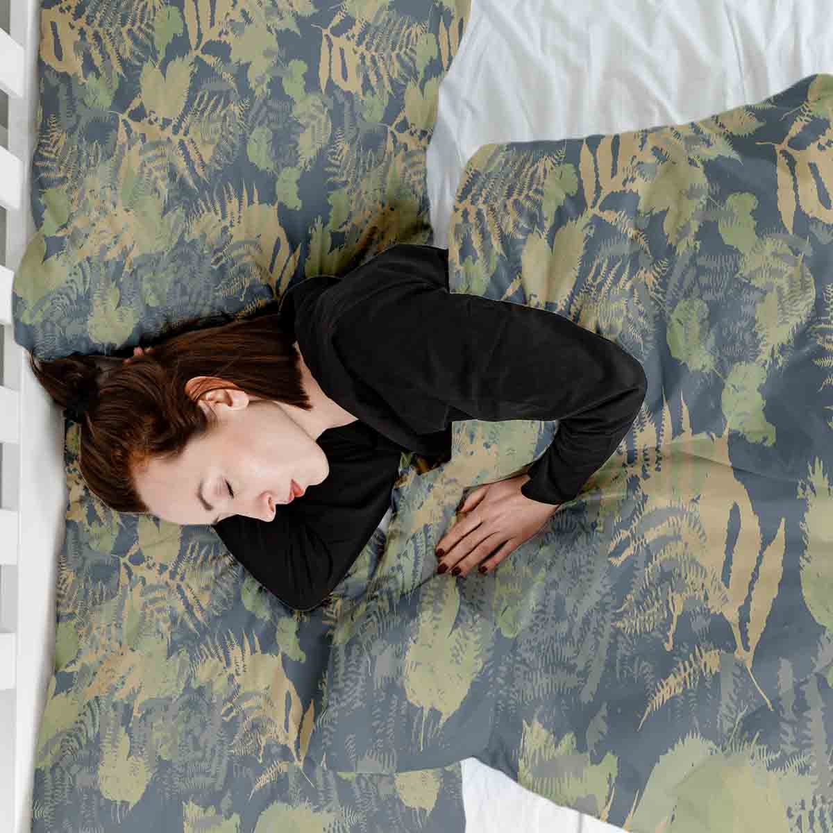 Ensemble de literie avec couverture thérapeutique forêt