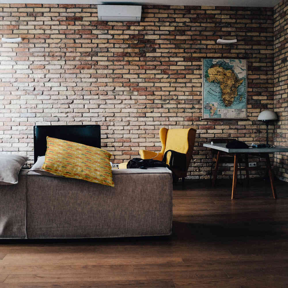 Coussin de santé orange avec tracteurs