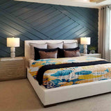 Original therapy blanket - cotton cover with gerbera flowers