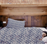 Original therapy blanket - cotton cover blue wave pattern