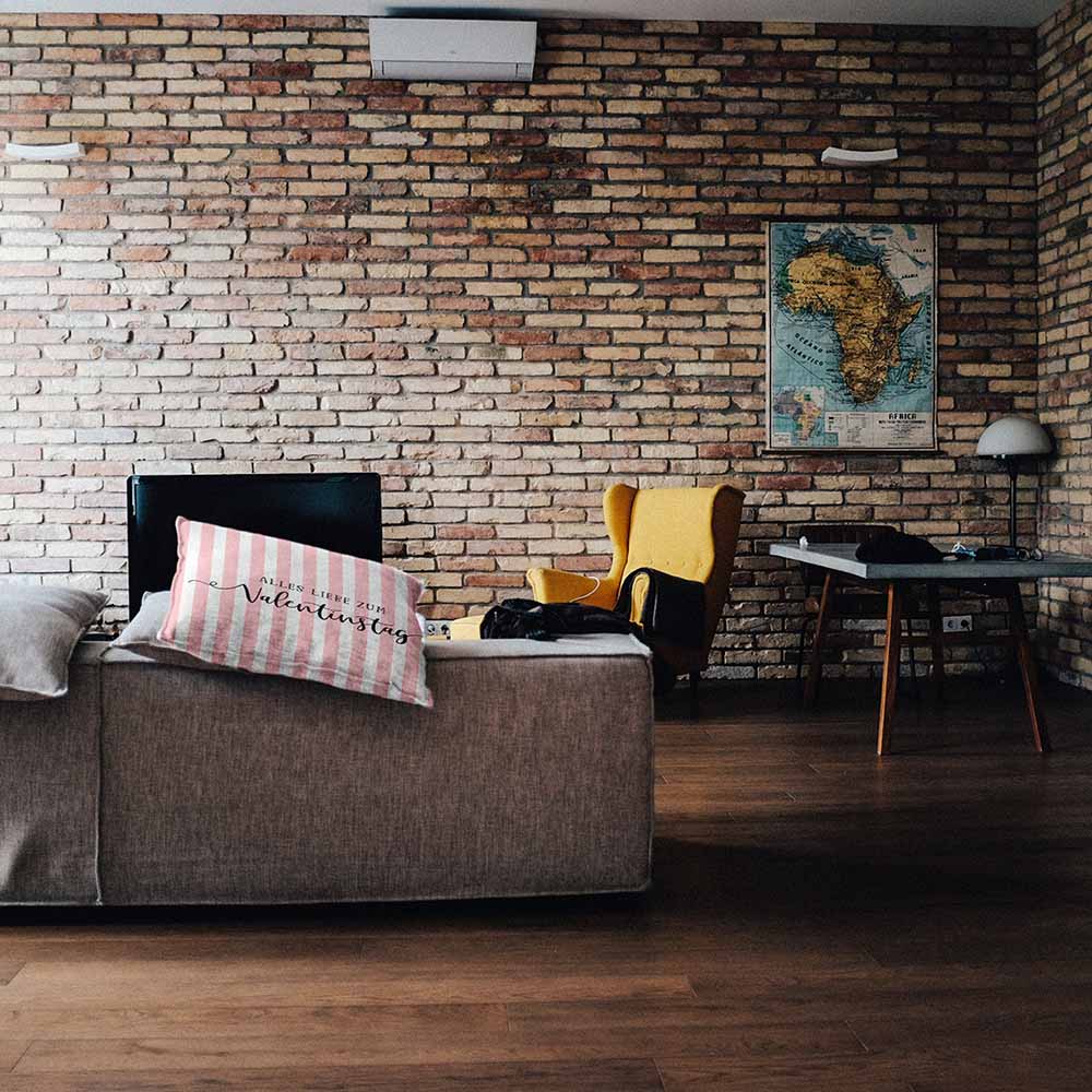 Coussin de santé rayé Saint-Valentin