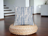 Health pillow with blue pattern