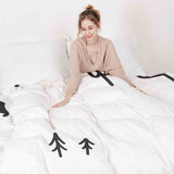 Therapy blanket bedding set, Canadian forest.