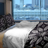 Therapy blanket bedding set with large flower