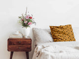 Health pillow orange with Potter's broom