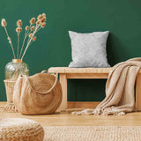 Health pillow with grey palm leaves