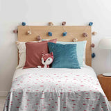 Therapy blankets and bedding set, pink hearts and flowers.
