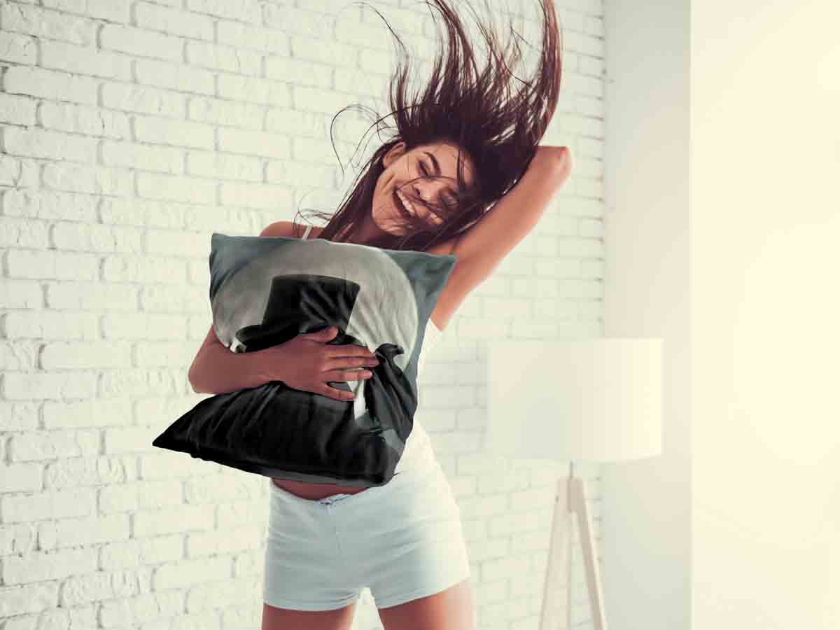 Health Pillow Man in Moonlight