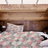 Original therapy blanket - cotton cover colorful abstract flowers