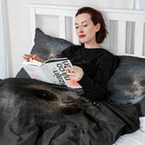Therapy blankets bedding set black horror