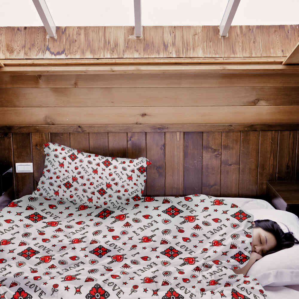 Couette thérapeutique Ensemble de linge de lit Amour mélangé