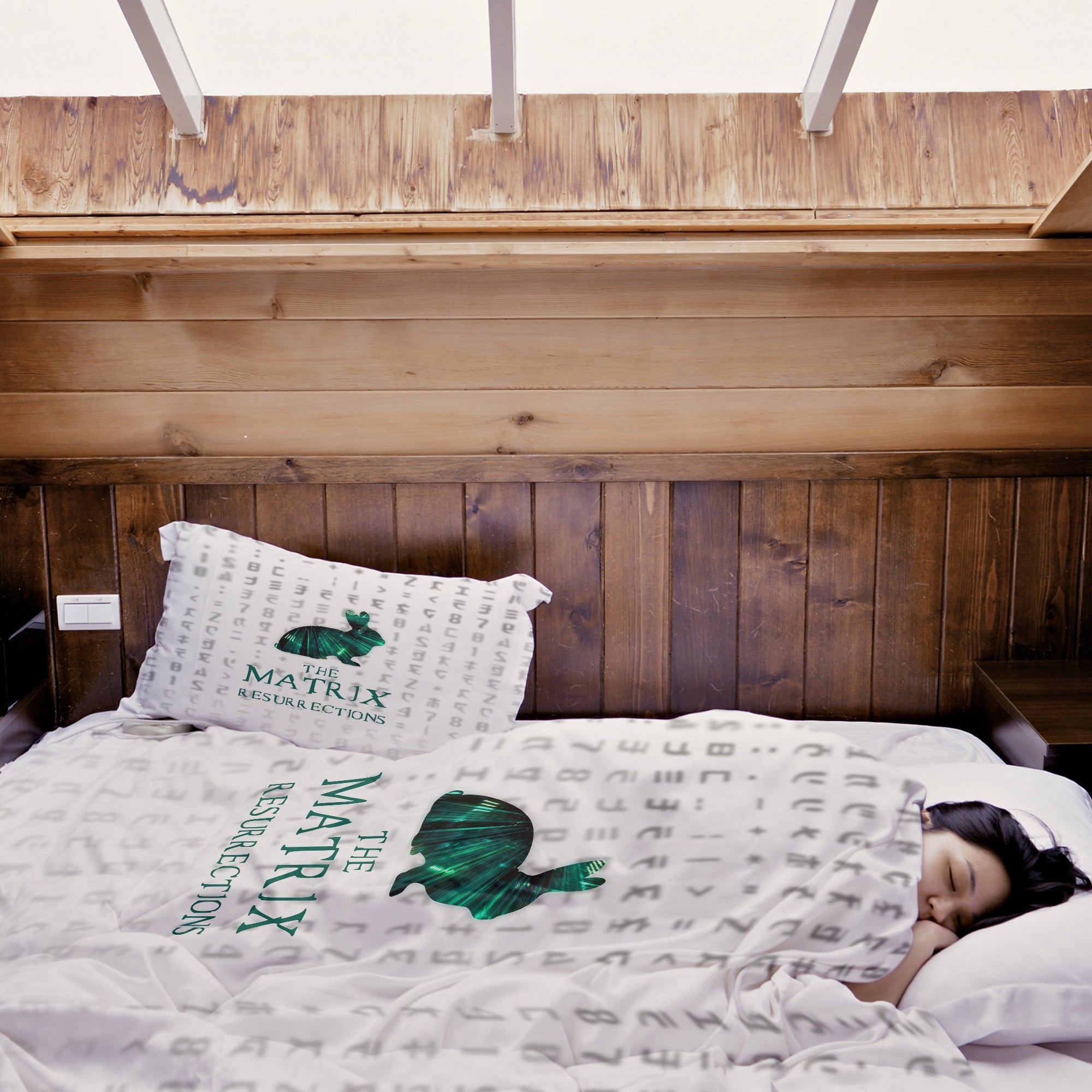 Ensemble de literie couverture thérapeutique blanc Matrix