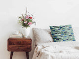Green health pillow with whales