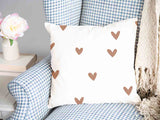 Health Pillow White with Little Hearts